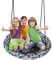 JUNGLE WELL Nest Swing Seat for Kids - 100cm Heavy Duty 900D Oxford Fabric, 160KG Capacity, Adjustable Tree Straps & 2 Carabiners | UKCA & CE Certified for Indoor & Outdoor Use (Camo)