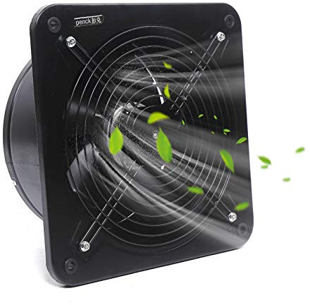 QRANSEUYXY Ventilador de extracción de aire de 300 mm, ventilador axial de 150 W 220 V, 2850 m³/h, ventilador axial para cocina, para salón, dormitorio, cuarto de baño