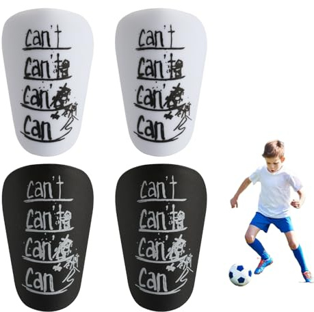 4 mini espinilleras de fútbol, espinilleras pequeñas de fútbol, para jóvenes, niños, niñas, adolescentes y niños