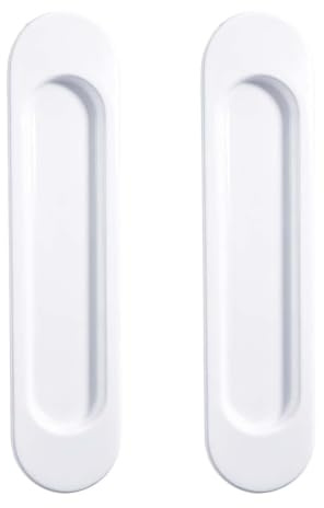 Kluz 2PCS Poignée Porte Coulissante, Poignée De Porte Et Poignée Meuble Sans Perçage, Poignée Autocollante Porte Pour Porte Coulissante, Fenêtre, Tiroir, Placard, Blanche