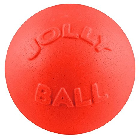 Jolly Pets Bounce-n-Play Dog Toy Ball, 8 Inches/Large, Orange, (Model: 2508 OR)