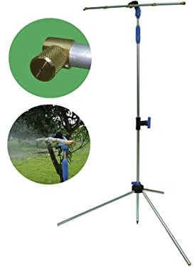 O'FRESH Brumisateur de Jardin et Terrasse avec Douche de Jardin - Brumisation Extérieur avec 5 Buses inox + Pommeau de Douche Interchangeable - Climatisation extérieure - Repousse les moustiques