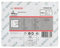 Bosch Professional 3000x D-Kopf Streifennagel SN34DK 80 (34°, harzbeschichtet, 3.1 mm, 80 mm, blank, glatt, Zubehör für Nagelpistolen, Druckluftnagler)