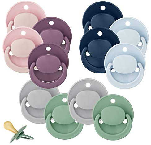 6 X 2er Pack Baby Nova Beruhigungssauger Runde Kirschform Schnuller 0-24M