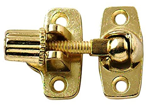 Merriway BH04792 EB mässingspläterad Brighton-stil skruvmejsel fönster lås fästelement – paket med 2