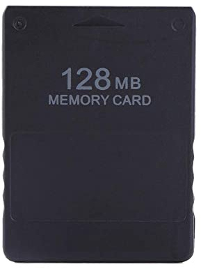 High Speed Memory Card Storage, Memory Card for PS2.8M, 16M, 32M, 64M, 128M, 256M Memory Capacity, Compatible with All versions of Sony PS2