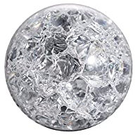 Bola de cristal Feng Shui for fuente de agua, esfera de cristal for bonsái, bola for grietas de hielo, decoración de jardín for el hogar, adornos, esfera que se agrieta ( Color : Clear , Size : 30mm )