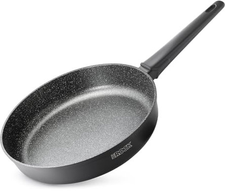 THE ROCK SOHO 11-Inch Non Stick Frying Pan – Nothing Sticks, Never Warps, Lasts Longer, Healthy Skillet with Heat-Resistant Handle, PFOA Free, Oven & Dishwasher Safe, Black