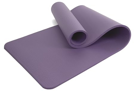 BESCH Esterilla de Fitness 185x61cm de Espuma NBR Alta Densidad para Gimnasia Estiramientos, Yoga, Pilates Antideslizante - Colchoneta Deporte Gruesa 12mm
