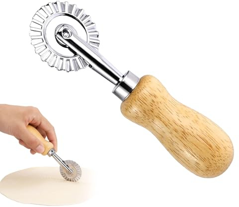 WQNNQW Roulette Coupe Pate Patisserie,Roulette De Découpe,pour Pâtes,pour Raviolis Et Pizza, Boulette Dentelle Fabrication Rouleau,pour La Maison Et La Cuisine