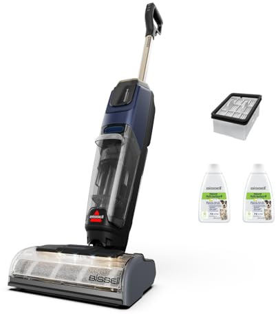 BISSELL CrossWave HydroScrub Sladdlös Våt- & Torrdammsugare 4283N | Kraftfull golvrengöringsmaskin för flera ytor, 45 minuters drifttid, med kantrengöring, LED-lampor