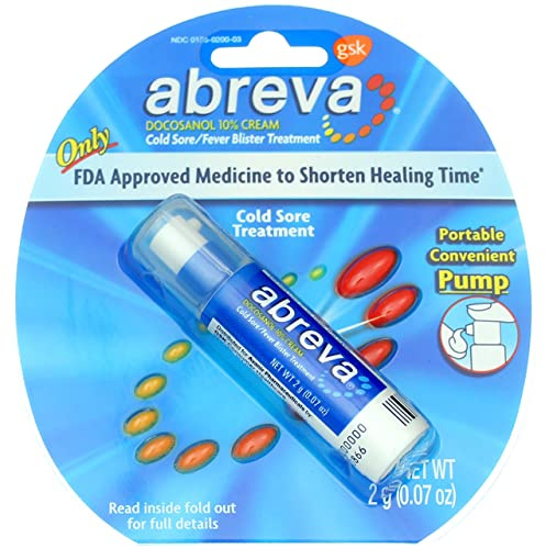Abreva Abreva - Bomba de 2 g, 1 ct, tratamiento para el dolor de resfriado B00E4MMWTC .07 Ounce, 1