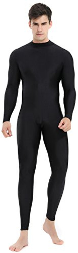 speerise Body à col roulé et manches longues en élasthanne pour homme Noir Taille XL