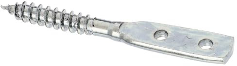 Alberts 213473 Soporte para valla de zarzo | forma de tornillo de cuchilla | galvanizado, capa gruesa pasivada | longitud total 77 mm