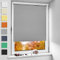 NoCon Verdunklungsrollo Klemmfix ohne Bohren & mit Bohren ● Hellgrau 45x150cm (BxH) ● Thermorollo Klemmrollo Fensterrollo Sonnenschutz Sichtschutz, Rollos für Fenster und Tür