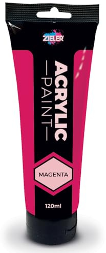 Zieler 120ml Acrylic Paints (Magenta)