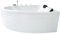 Basera® Classic Indoor Eck-Whirlpool Badewanne Guam für 2 Personen mit 25 Massagedüsen, Wasserfall, LED-Ambiente, Touchpanel, Bluetooth und Radio (Guam rechts)