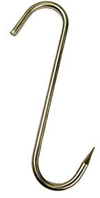 Wolfcut 20 ganci per carne, ganci per affumicatura, ganci per macellaio, configurazione: 120/5 mm