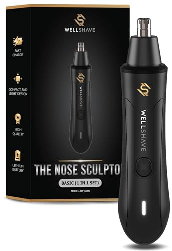 Wellshave Tondeuse nasale Basic - Tondeuse Sourcils et Oreilles - Tondeuse à Cheveux Nez pour Homme