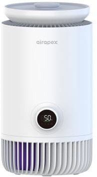 AIRAPEX 2 in 1 Air Purifier and Evaporative Humidifier Combo for Bedroom, H13 True HEPA Filter, Cool Mist-Free Air Humidifier evaporative WIFI Connect