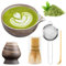 5PCS Matcha Tea Set Matcha Whisk Matcha Kit for Ceremony Ceramic Matcha Set for Traditional Japanese Tea Ceremony with Whisk and Bowl, Matcha Spoon, Whisk Holder