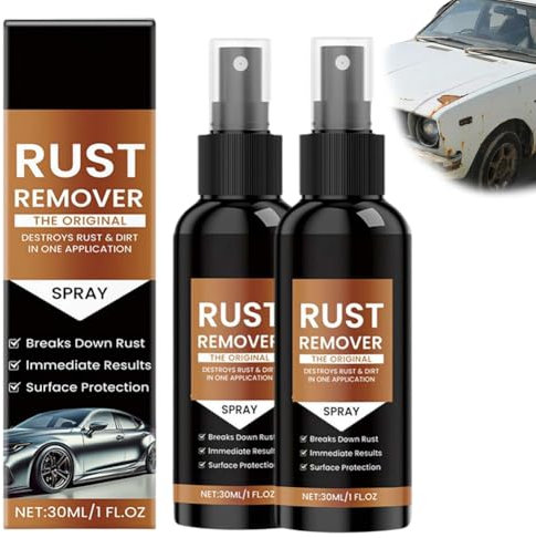 Rust Remover Spray,2025 New Upgrade Rust Remover for Metal,Car Scratch Remover,Iron Stain Cleaner for Multiple Surfaces,Anti Rusts Iron out Spray,Heavy Duty Rust Dissolver for Metal,Tools,Cars,Chains