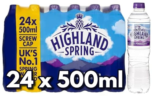 Blissify - Highland Still Spring Natural Mineral Water - 500ml - (Pack of 24) - From The Ochil Hills in Scotland