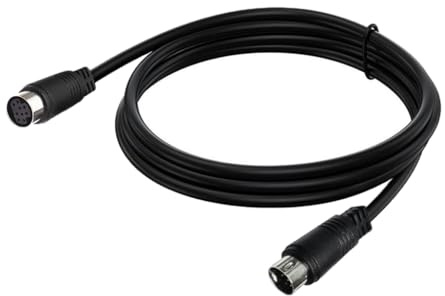 S videokabel mini DIN 9 stift hane till hona kabel för TV-kameraanslutning