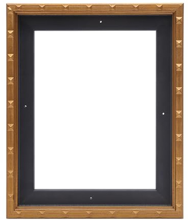VAREIHNAZ Canvas Floater Frames for 11x14Canvas Paintings,Gold Canvas Frame,Floating Frames for Canvas with 0.6~0.9 Deep for Wall Decor(Gold)