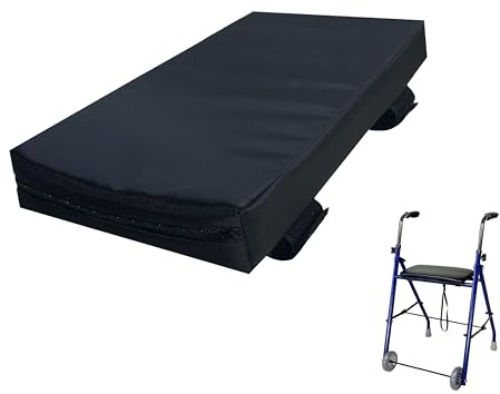 Gar Medical Cojín Antiescaras Rectangular para Andador y Silla de Ruedas Plegable Mini- Ortopedico para coxis y lumbares con Funda Impermeable y Transpirable Esta Relleno en Espuma HR Confort.