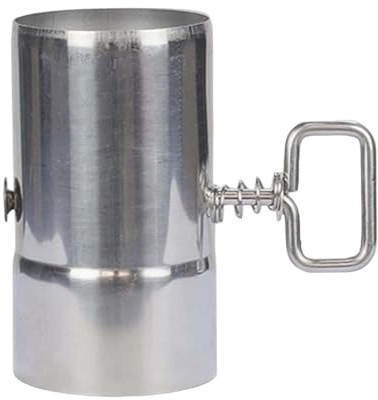 Wodsty Tubo de estufa con amortiguador para estufa de leña, tubo de extensión de chimenea de acero inoxidable, protector Ht para tienda de campaña, 5,9 cm de diámetro