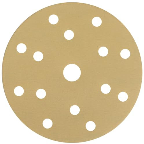 NTools HMF 7 Disque abrasif 150mm avec 15 Trous, Grain 400 | Disque poncage 150mm pour ponceuses excentriques avec ⌀ de plateau de ponçage 150 mm | Grain 400 | 10 pièces