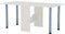 Rodnik Esstisch 174 x 80 x75 cm - ausklappbar - weiß - Klapptisch - Tisch klappbar - Bürotisch - Funktionstisch