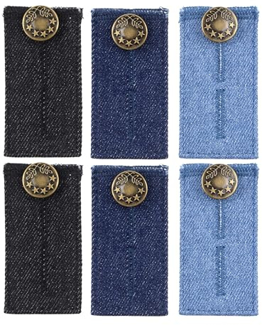 Your Day Mate Bekväm byxförlängare, för män och kvinnor, byxmidjeförlängare, förlänger byxlinningen upp till 5 cm, gör jeans bredare, midjeförlängare jeans, kjol