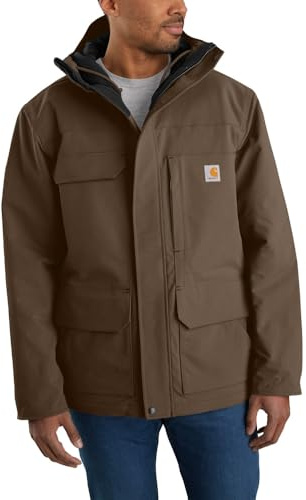 Carhartt Manteau traditionnel isolé Super Dux à coupe décontractée Vestes décontractées Homme, Marron, L