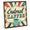 TypeStoff Holzschild mit Spruch – Kaffee – im Vintage-Look mit Zitat als Geschenk und Dekoration zum Thema Aufstehen - HS-00847