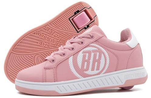 BREEZY ROLLERS Schuhe mit Rollen für Kinder I Rollschuhe-Sneaker Kids I Von Kinder Straßen-Schuhen zu Rollschuh in wenigen Sek. I Patentiertes Klick-System I Turnschuhe mit Rollen für Mädchen & Jungen