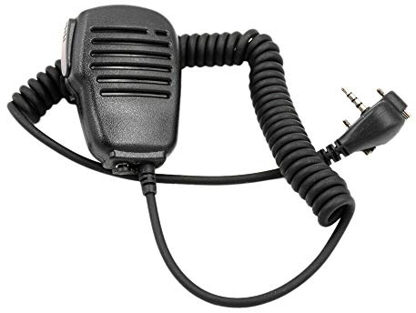 Flisdtry Axelhögtalare mikrofon handmikrofon med PTT för standard bärbar två-radio VX-231 EVX-531 VX-160 VX-168 VX-180