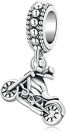 925 Sterling Silber Motorrad-Anhänger Charm für Pandora Armband