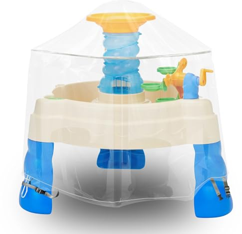 Kids Water Table Cover Clear PVC Round Waterproof Outdoor Protection