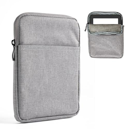 Housse pour Liseuse Électronique pour Kindle Appareil de 6 à 7 Pouces, Pochette de Protection pour Liseuse Housse de Protection pour Tablette Étui pour Liseuse (Gris)