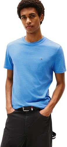 Tommy Jeans Uomo T-Shirt Maniche Corte Tee Scollo Rotondo