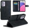 Aiziki Case For Motorola Moto E15/G05 Wallet Premium Leather Flip Case with Card Slots Magnetic Closure Kickstand Shockproof Protective Compatible with motorola E15/G05 Phone Case-Black
