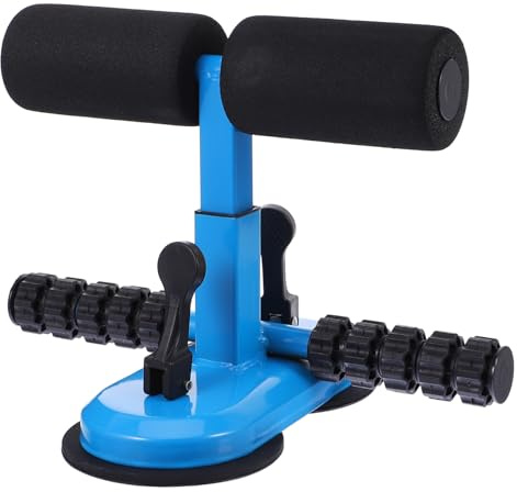 Holibanna Adjustable Sit-up Assist Device Suction Cups Portable Abdominal Fitness Equipment for Home Workouts Adjustable Height Crunches Aid for Core Strength Training