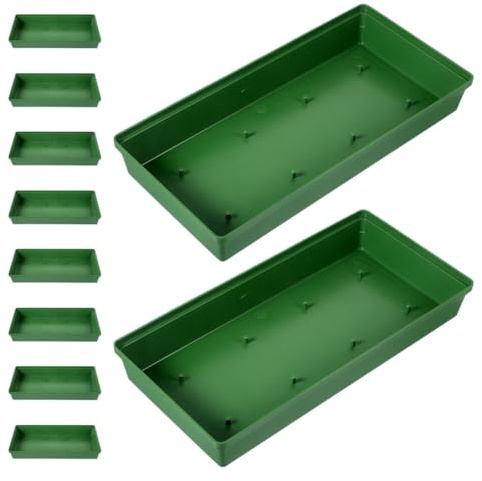 DOITOOL 10 Soportes para Arreglos de Flores de Plástico Diseño Floral Cuencos Grandes de 28 CM Base para Centros de Mesa Bandejas para Espuma Floral Ideales para Bodas y Decoración de