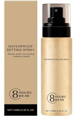 Spray fixateur imperméable, Spray Fixateur de Maquillage,fixateur maquillage spray pour une tenue longue durée, imperméable et résistante aux taches - pour amateurs de maquillage,100ml
