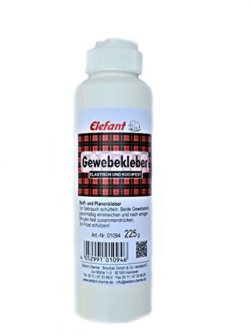 1 Flasche 225g Gewebekleber Textilkleber Planenkleber Stoffkleber, elastisch und kochfest