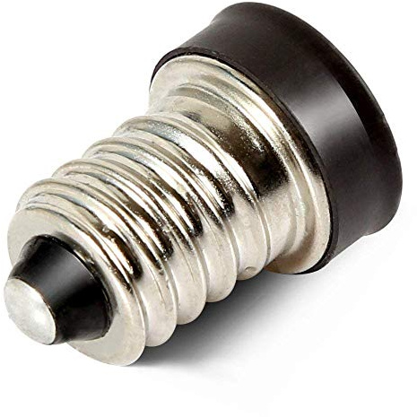 Lighting Supplier E12-E11 Candelabra E12 Socket to Mini Candelabra E11 Base Adapter Converter (Pack of 5)