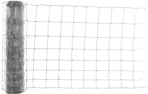 PawHut Maschendraht Drahtgitter Hundezaun Geflügelzaun Gartenzaun 52 x 1 m Volierendraht Geflügelnetz Hühnerzaun Hütezaun Drahtzaun Rolle Masche stark Stahl Silber