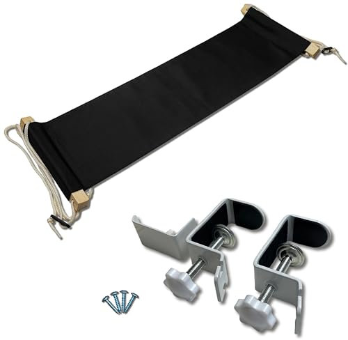 Menola höhenverstellbare Hängematte für den Schreibtisch oder das Büro - Fußhängematte für eine bessere Entspannung